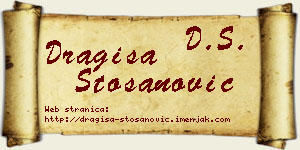 Dragiša Stošanović vizit kartica